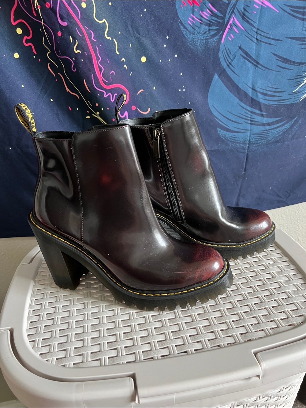Dr. Martens Magdalena Dark Cherry Boots